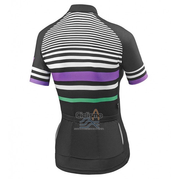 Liv Zebra Ropa Ciclismo Culotte Corto 2017 Mujer Mangas Cortas Negro