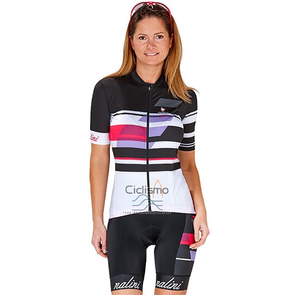 Nalini Dolomiti Ropa Ciclismo Culotte Corto 2017 Mujer Mangas Cortas Negro