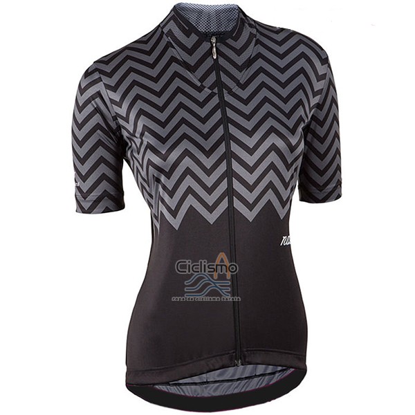 Nalini Ropa Ciclismo Culotte Corto 2017 Mujer Mangas Cortas Gris y Negro