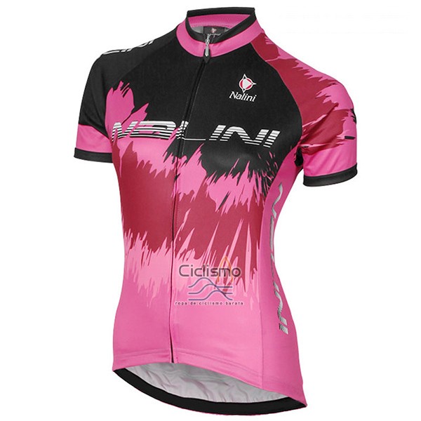 Nalini Sfiziosa Ropa Ciclismo Culotte Corto 2017 Mujer Mangas Cortas Rojo