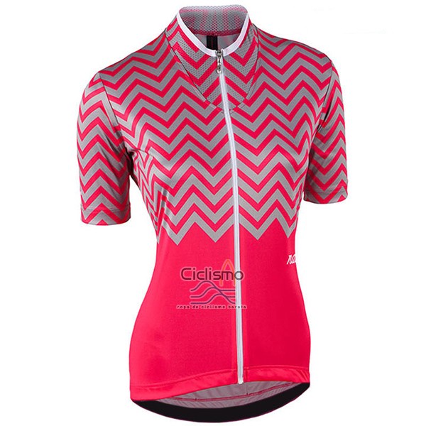 Nalini Wave Ropa Ciclismo Culotte Corto 2017 Mujer Mangas Cortas Rojo