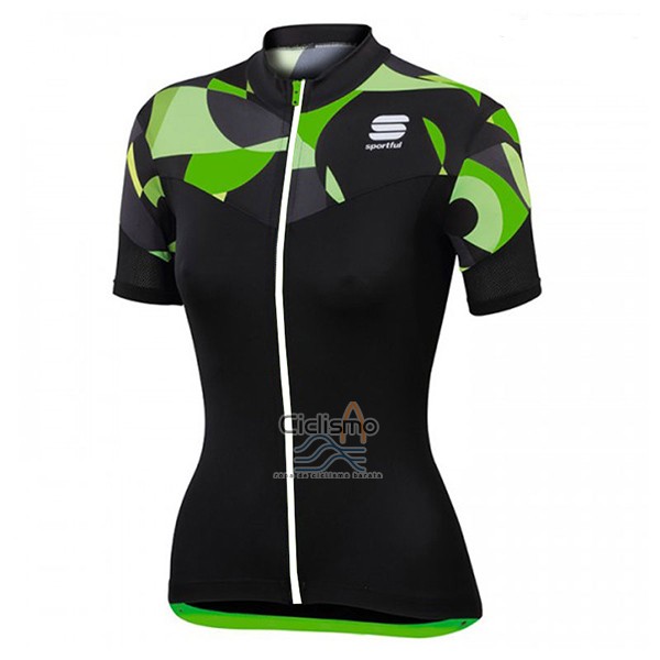 Sportful Ropa Ciclismo Culotte Corto 2017 Mujer Mangas Cortas Primavera Negro