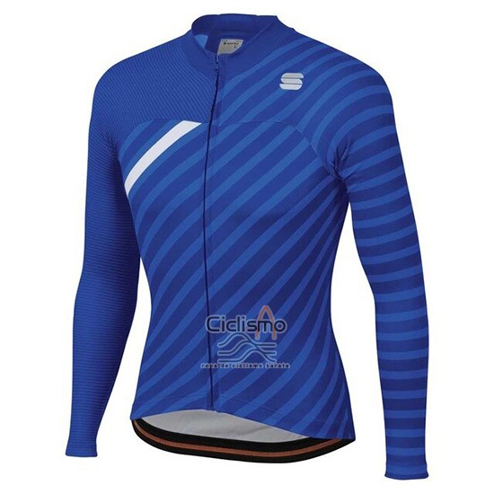 Sportful Ropa Ciclismo Culotte Largo 2020 Mujer Mangas Largas Azul Blanco