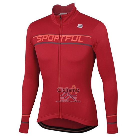 Sportful Ropa Ciclismo Culotte Largo 2020 Mujer Mangas Largas Rojo