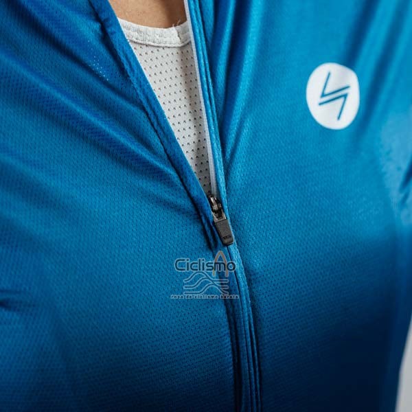 Steep Ropa Ciclismo Culotte Corto 2023 Hombre Mangas Cortas Azul Negro