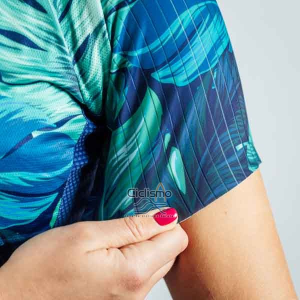 Steep Ropa Ciclismo Culotte Corto 2023 Mujer Mangas Cortas Azul Negro