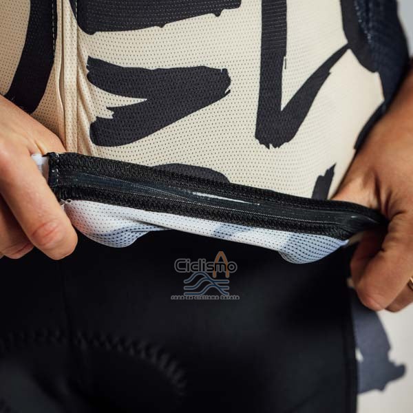 Steep Ropa Ciclismo Culotte Corto 2023 Mujer Mangas Cortas Negro Rojo